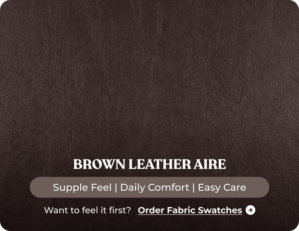 Florence Brown Leather 3 Seater Sofa