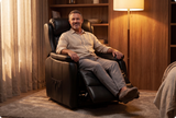 Oliver Genuine Leather Black Rise & Recline Mobility Chair