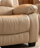 Veloura Cream Leather Armchair
