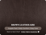 Florence Brown Leather 2 Seater Sofa