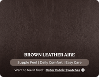 Florence Brown Leather 2 Seater Sofa