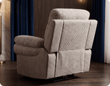 Lunaro Beige Fabric Electric Recliner Armchair