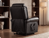 Cambridge Genuine Leather Black Rise & Recline Mobility Chair
