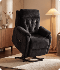 Oliver Black Fabric Rise & Recline Mobility Chair