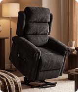 Cambridge Black Fabric Rise & Recline Mobility Chair