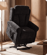 Derby Black Fabric Rise & Recline Mobility Chair
