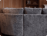 Cotswold Grey Fabric High Back Corner Sofa