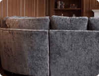 Cotswold Grey Fabric High Back Corner Sofa