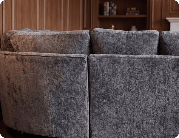 Cotswold Grey Fabric High Back Corner Sofa