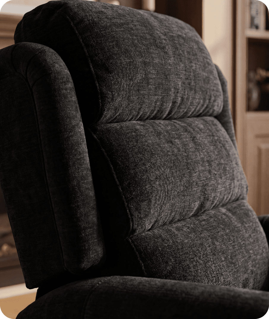 Cambridge Black Fabric Rise & Recline Mobility Chair
