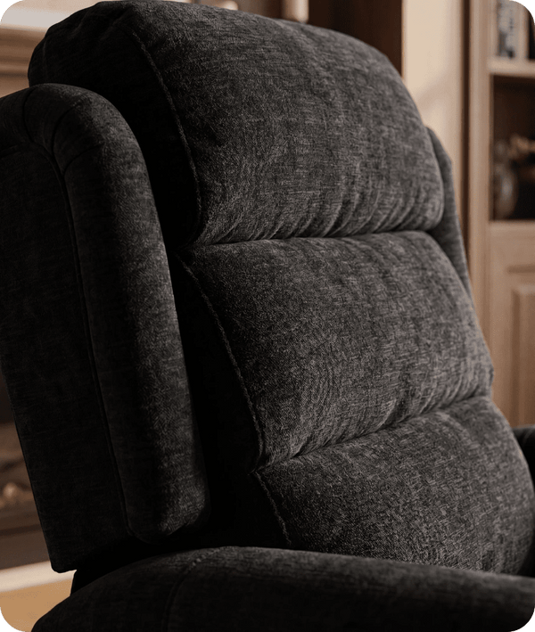 Cambridge Black Fabric Rise & Recline Mobility Chair