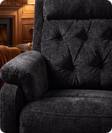 Oliver Black Fabric Rise & Recline Mobility Chair