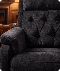 Oliver Black Fabric Rise & Recline Mobility Chair