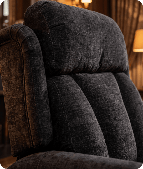 Derby Black Fabric Rise & Recline Mobility Chair