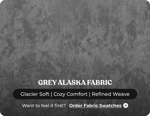 Cotswold Grey Fabric High Back Corner Sofa