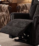 Derby Black Fabric Rise & Recline Mobility Chair