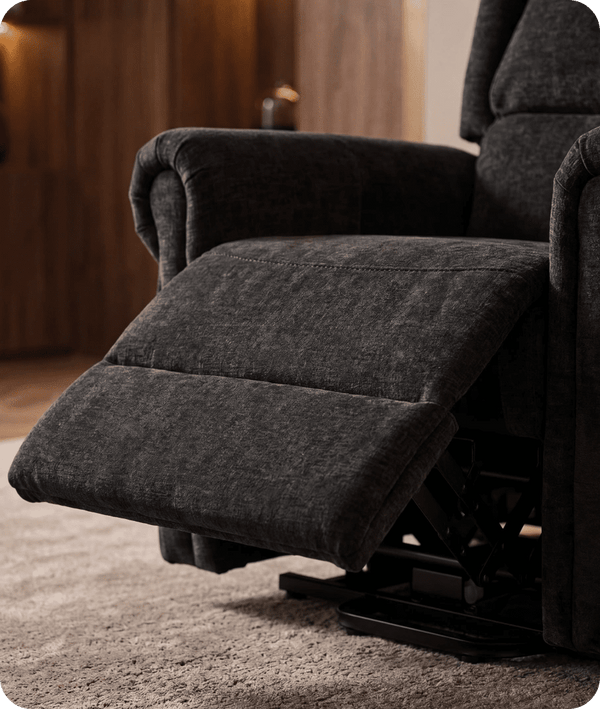Cambridge Black Fabric Rise & Recline Mobility Chair