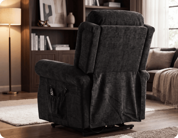 Cambridge Black Fabric Rise & Recline Mobility Chair