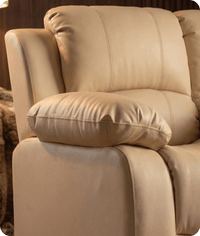 Veloura Cream Leather 2 Seater Sofa