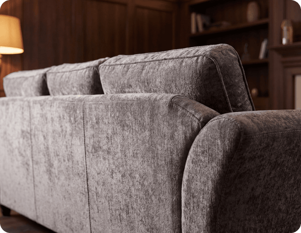 Cotswold Truffle Fabric High Back Corner Sofa