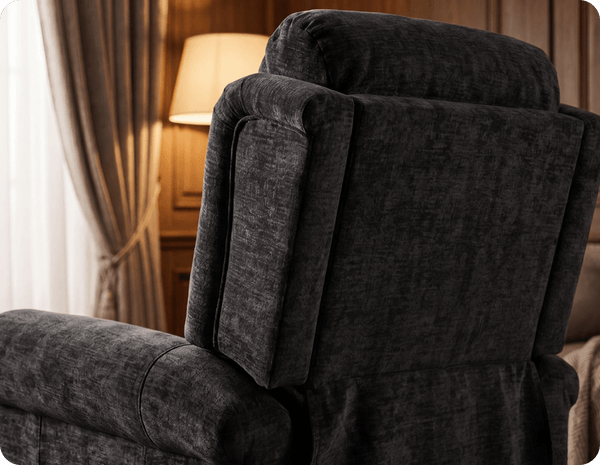 Cambridge Black Fabric Rise & Recline Mobility Chair