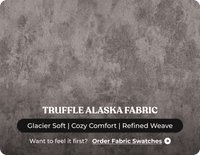 Cotswold Truffle Fabric High Back Corner Sofa