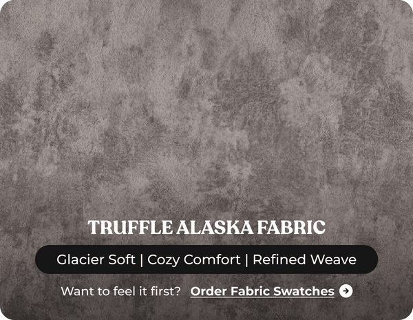 Cotswold Truffle Fabric High Back Corner Sofa