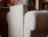 Florence Cream Scatter Back Fabric Armchair