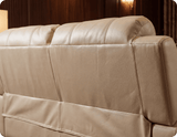 Veloura Cream Leather 2 Seater Sofa