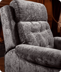 Oliver Grey Fabric Rise & Recline Mobility Chair