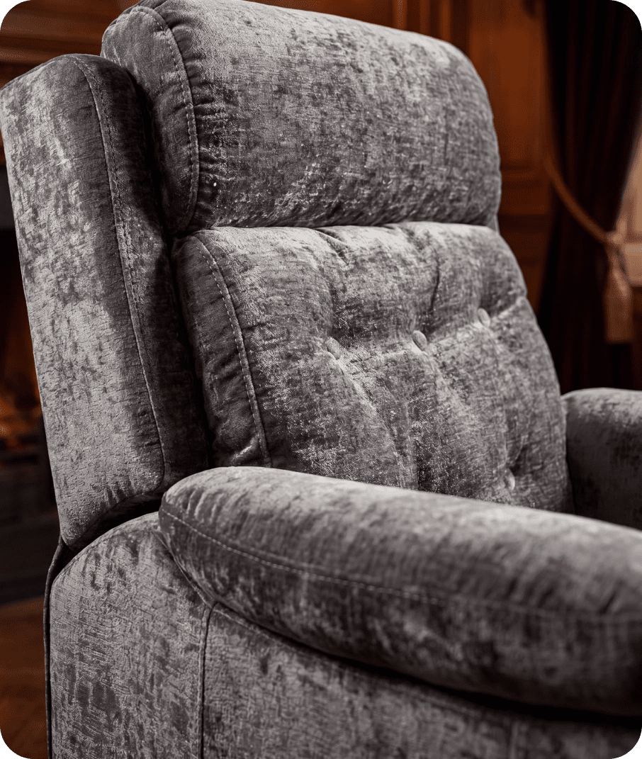 Oliver Grey Fabric Rise & Recline Mobility Chair