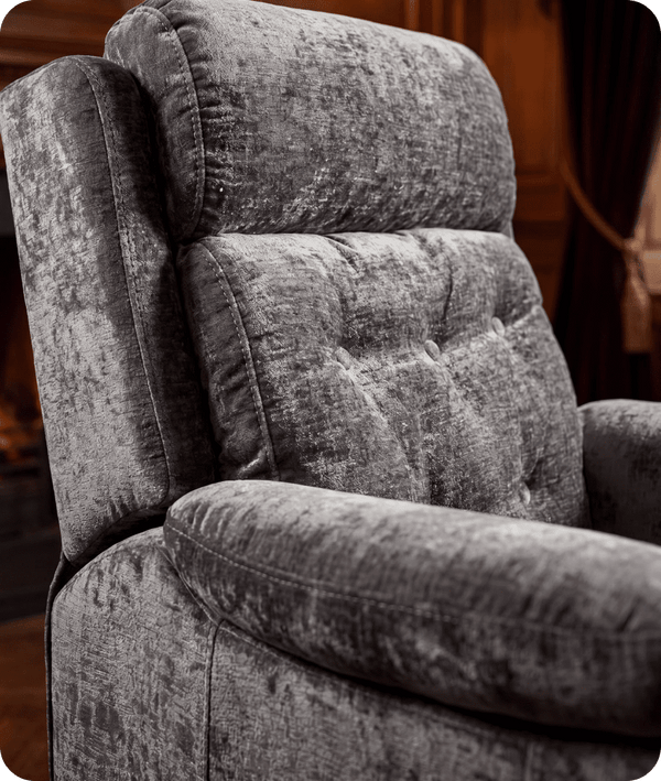 Oliver Grey Fabric Rise & Recline Mobility Chair