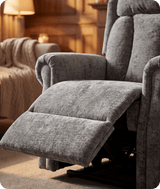 Derby Grey Fabric Rise & Recline Mobility Chair