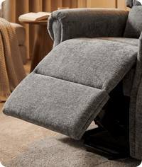Cambridge Grey Fabric Rise & Recline Mobility Chair