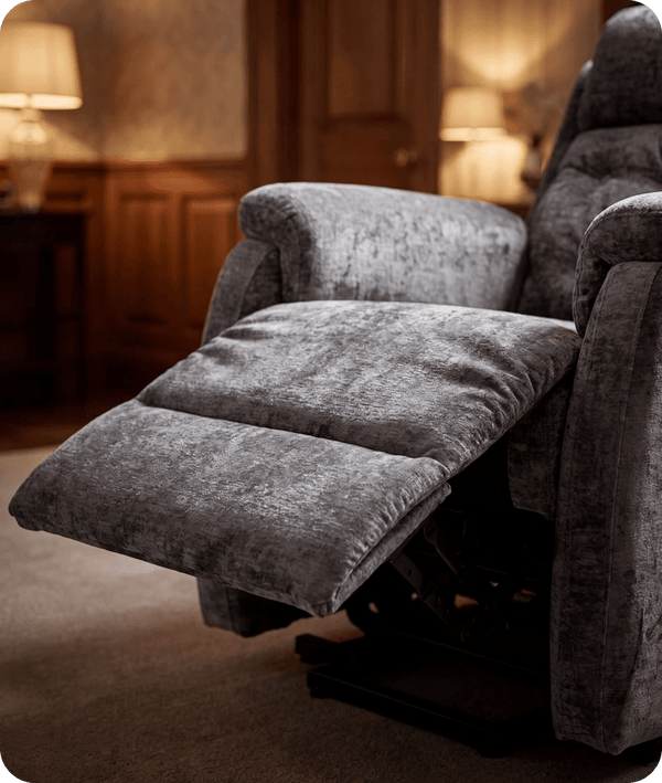 Oliver Grey Fabric Rise & Recline Mobility Chair