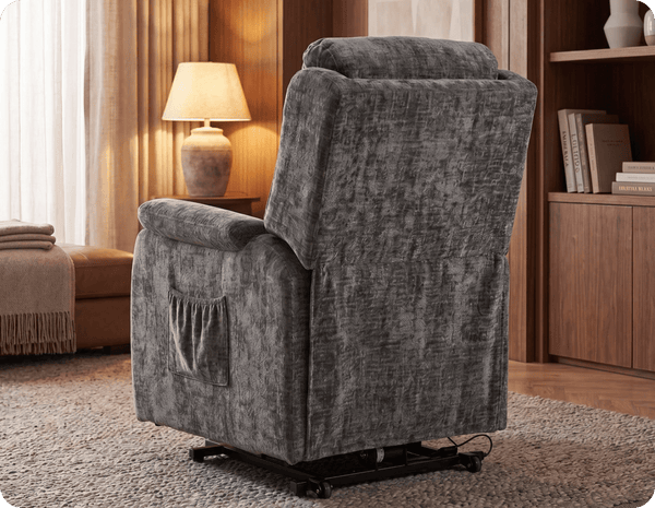 Oliver Grey Fabric Rise & Recline Mobility Chair