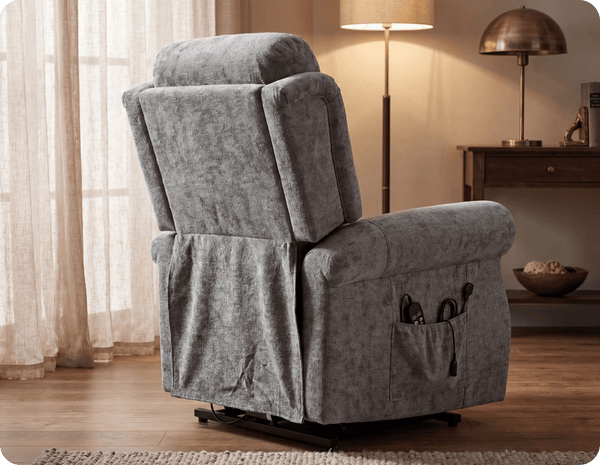 Cambridge Grey Fabric Rise & Recline Mobility Chair