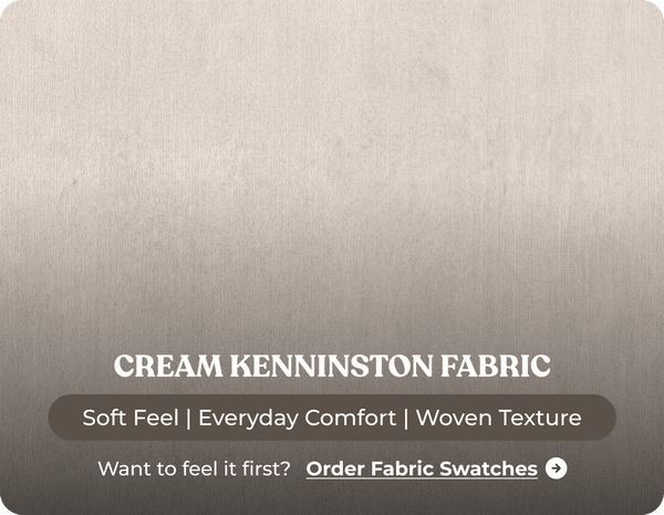 Florence High Back Cream Fabric 3 Seater Sofa Bed