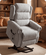 Cambridge Light Grey Fabric Rise & Recline Mobility Chair