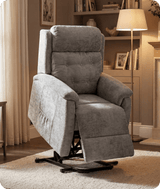 Oliver Light Grey Fabric Rise & Recline Mobility Chair