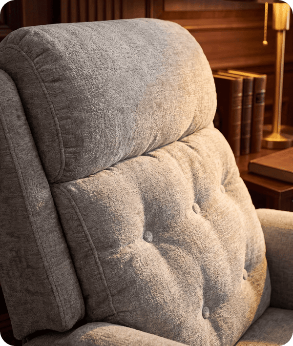 Oliver Light Grey Fabric Rise & Recline Mobility Chair