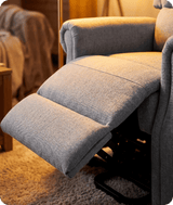 Cambridge Light Grey Fabric Rise & Recline Mobility Chair