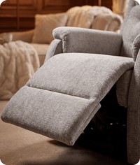 Oliver Light Grey Fabric Rise & Recline Mobility Chair