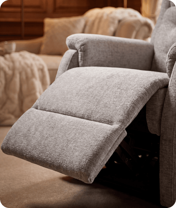 Oliver Light Grey Fabric Rise & Recline Mobility Chair
