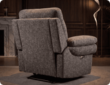 Lunaro Brown Fabric Electric Recliner Armchair
