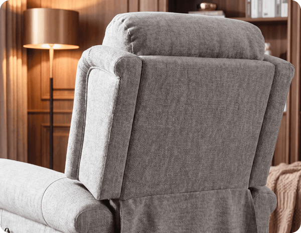 Derby Light Grey Fabric Rise & Recline Mobility Chair