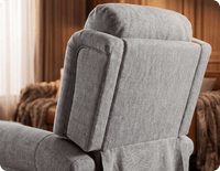 Cambridge Light Grey Fabric Rise & Recline Mobility Chair