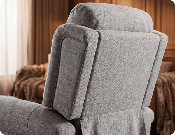 Cambridge Light Grey Fabric Rise & Recline Mobility Chair