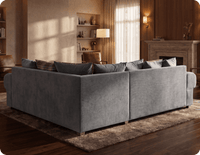 Florence Scatter Grey Fabric Right Corner Sofa