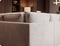 Florence High Back Cream Fabric Corner Sofa Bed
